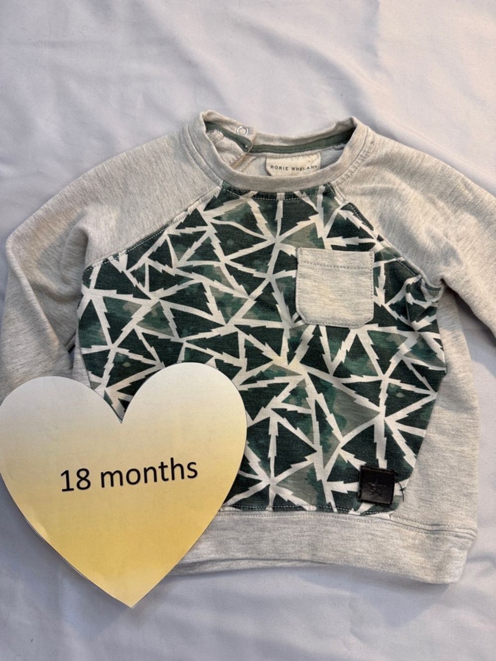 Rorie Whelan - Geometric Patterned Kids Crew Neck Sweatshirt